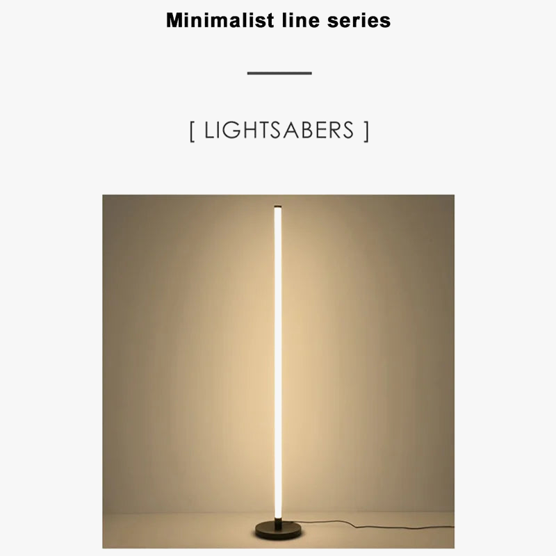 Lampadaire LED moderne longue bande lumineuse chambre salon Luminaire étude éclairage Vertical chambres de chevet décor luminaires Lustre