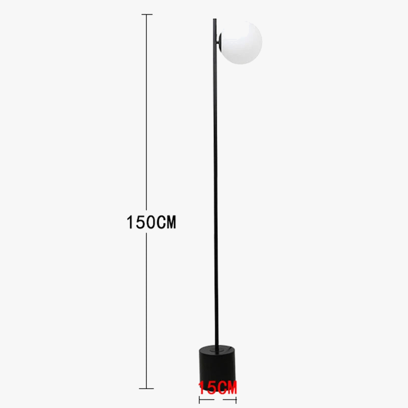 lampadaire led moderne sphéroïde créatif pour intérieur réglable