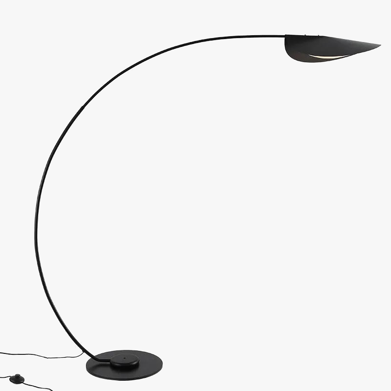 Lampadaire LED parabole moderne noir lampadaire pour chambre salon décoration lampe sur pied luminaire
