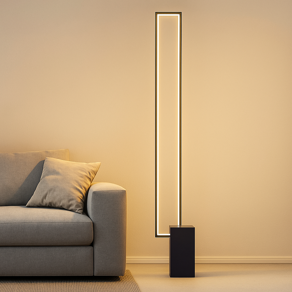 Lampadaire Led rectangulaire moderne