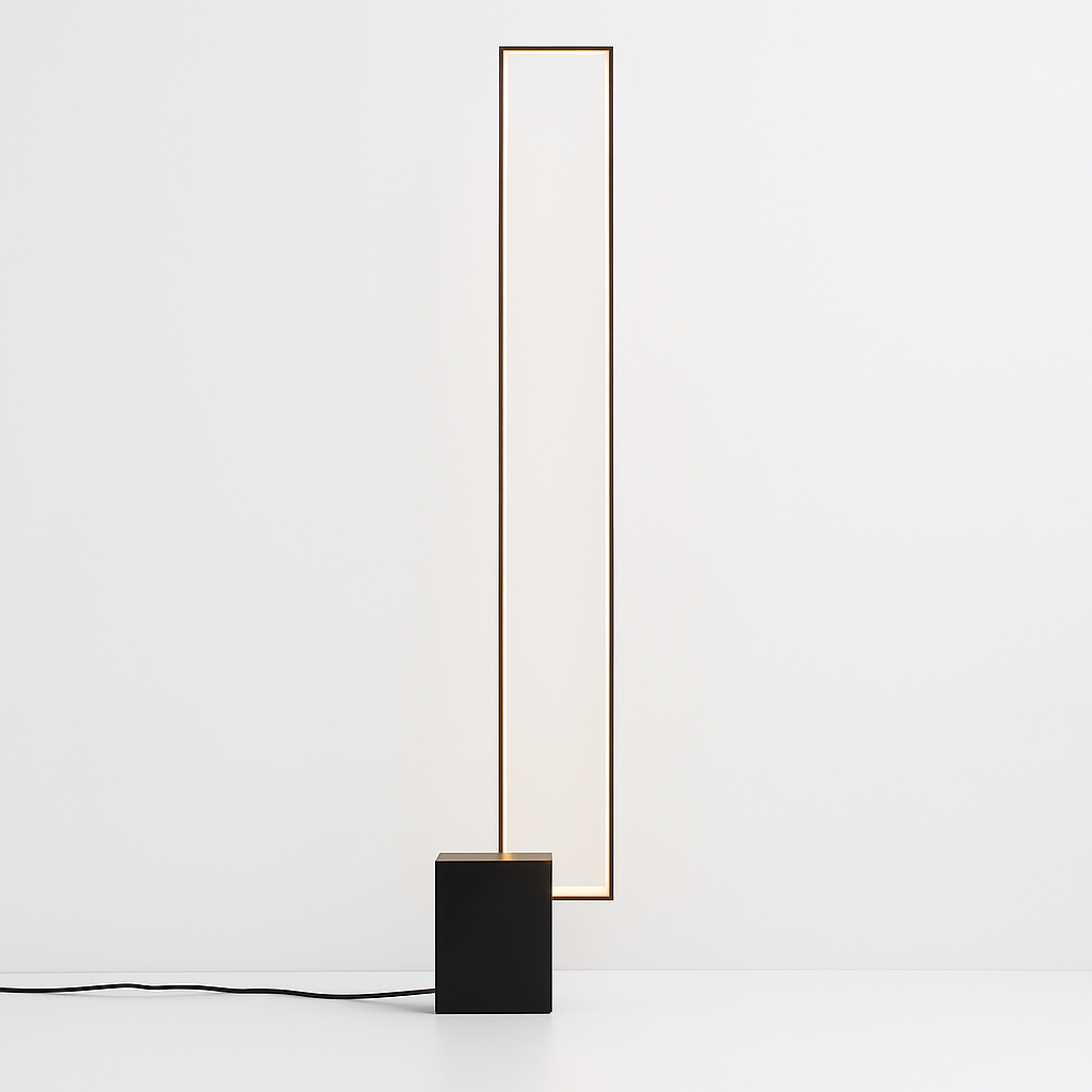Lampadaire Led rectangulaire moderne