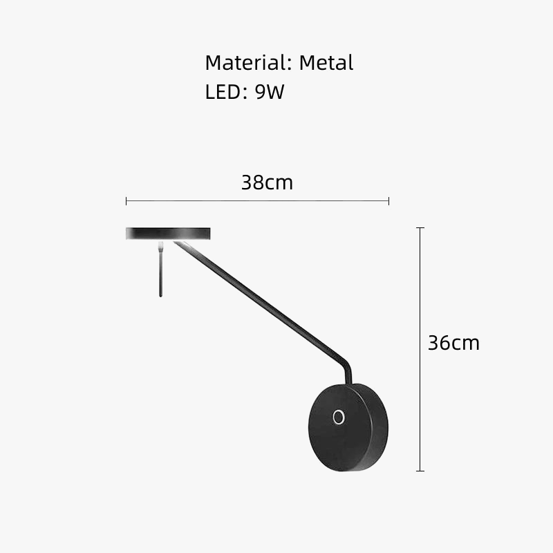 lampadaire led rotatif minimaliste lampe de lecture debout