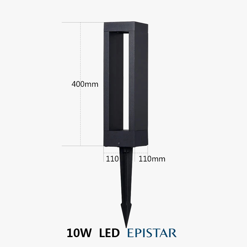 lampadaire led étanche pour éclairage extérieur de jardin