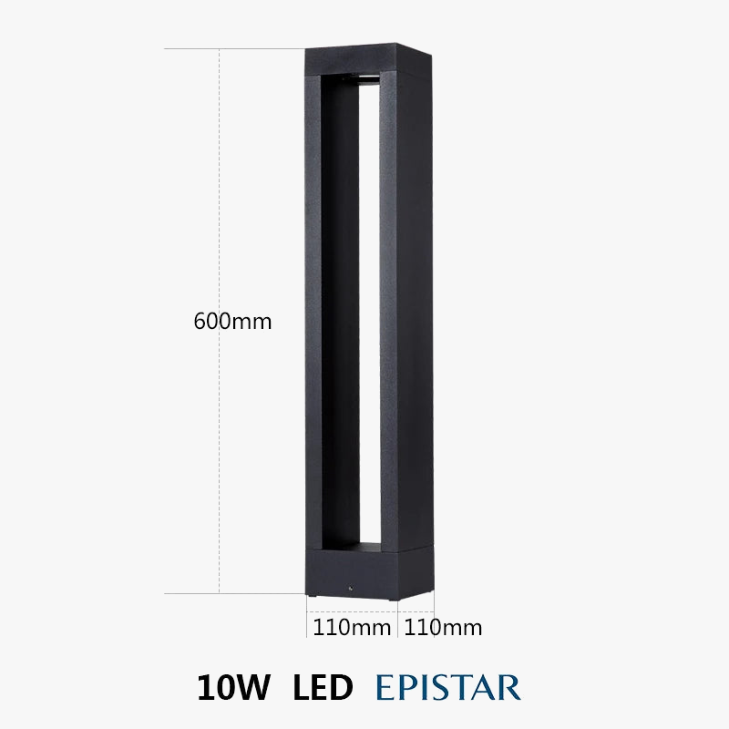 lampadaire led étanche pour éclairage extérieur de jardin