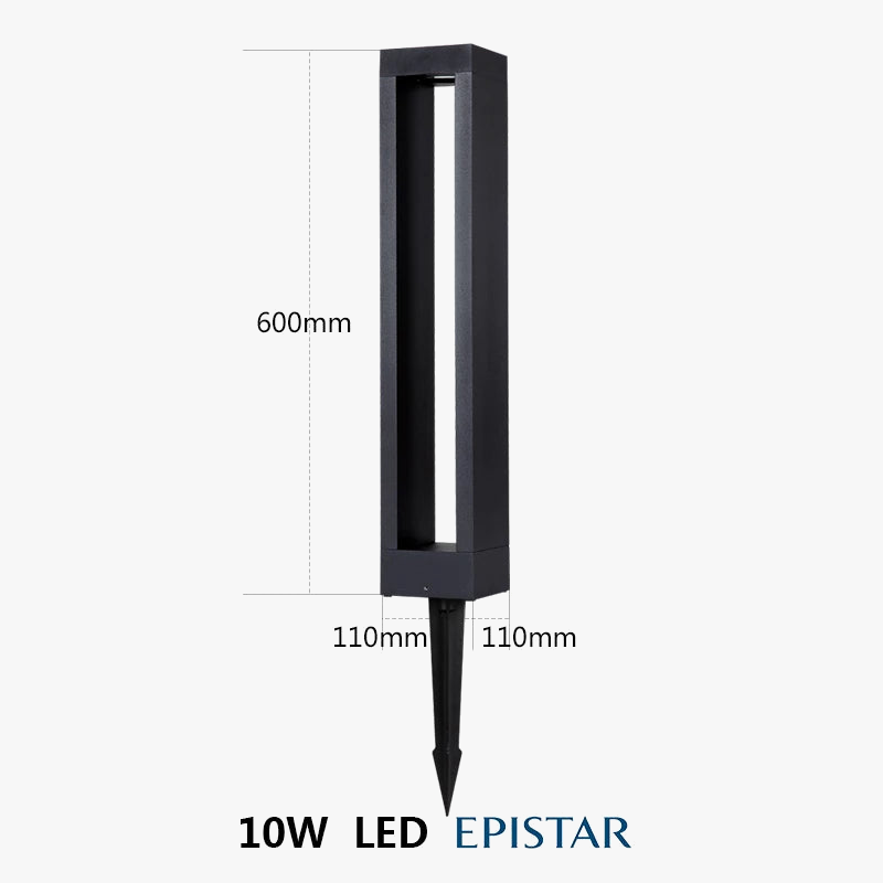 lampadaire led étanche pour éclairage extérieur de jardin