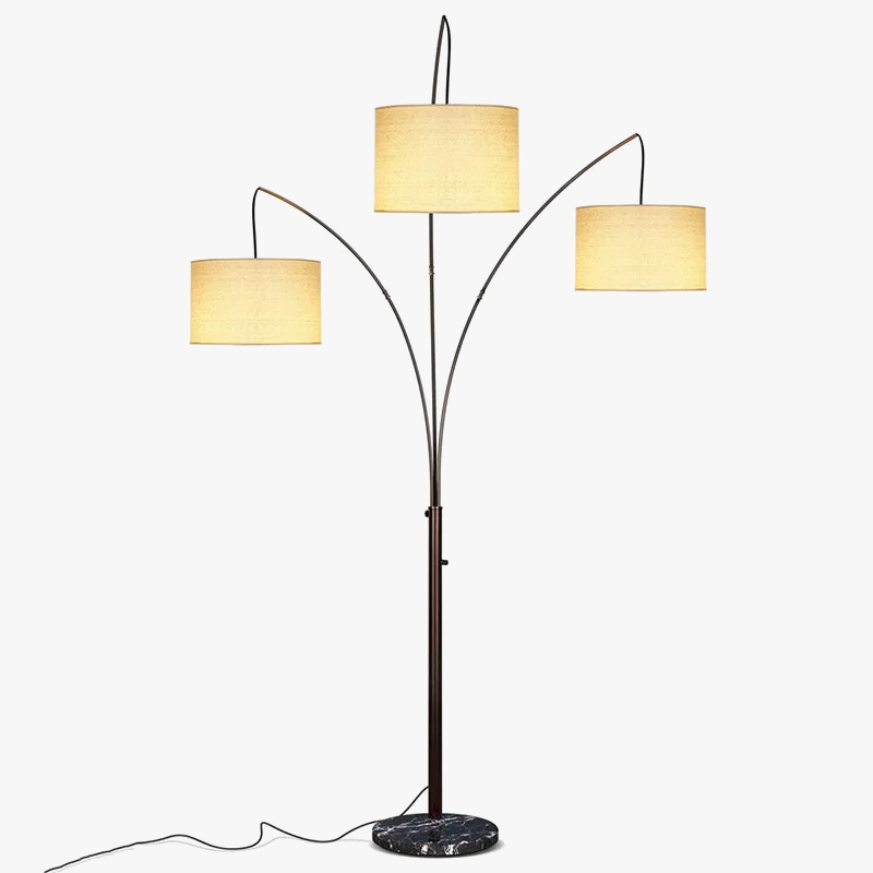Lampadaire minimaliste américain rotatif Led