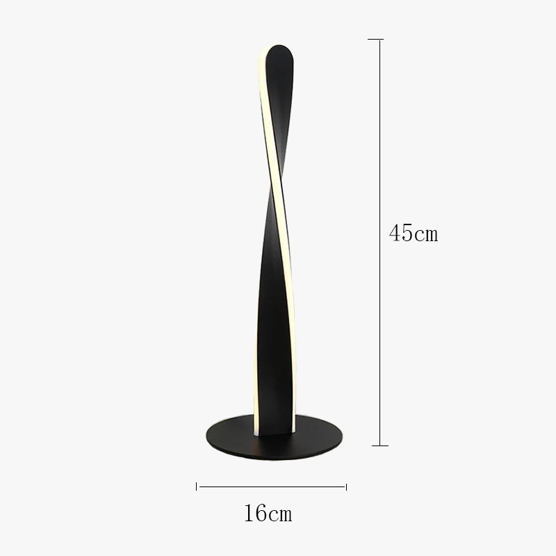 lampadaire moderne en aluminium avec intensité variable pour décoration intérieure