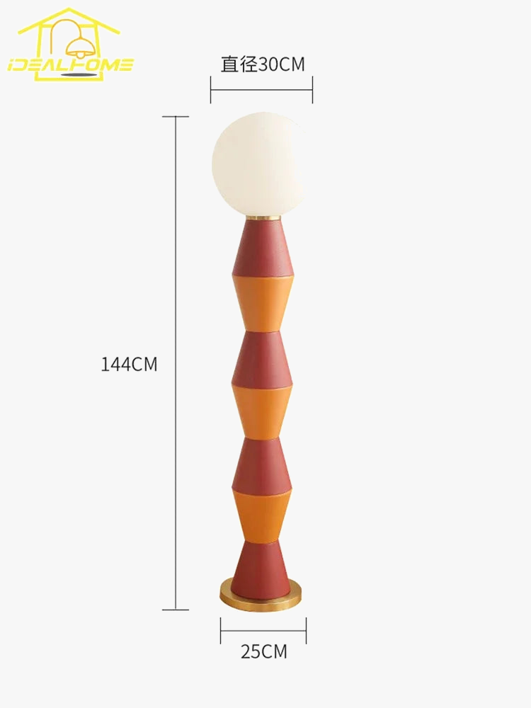 lampadaire moderne en cuir à led pour décoration intérieure