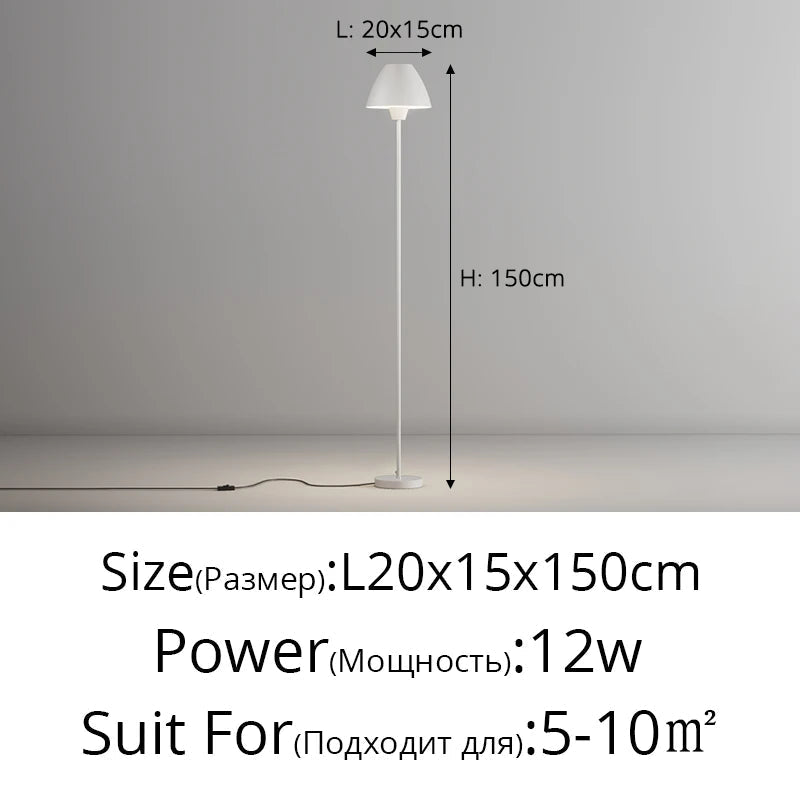 lampadaire moderne en fer forgé sur pied avancé