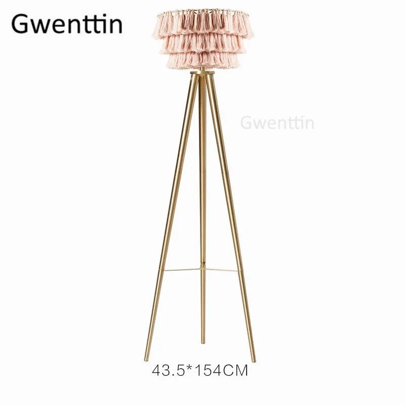 lampadaire moderne en fil de soie style nordique décoration intérieure