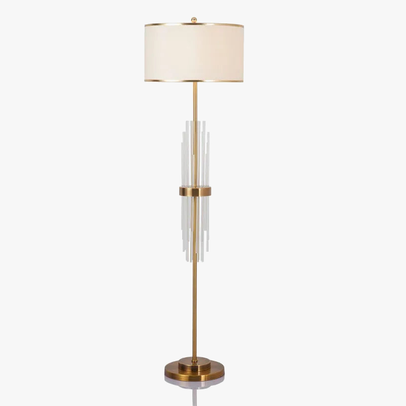 lampadaire moderne en verre pour un éclairage intérieur élégant