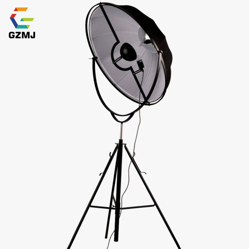lampadaire moderne gzmj satellite en métal avec abat-jour en tissu