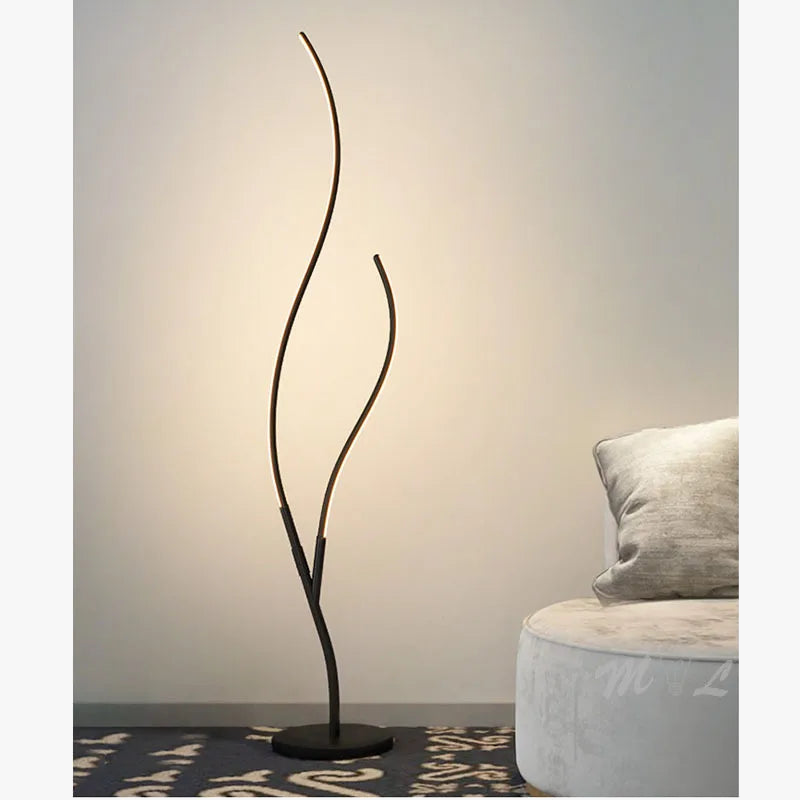 lampadaire moderne à led avec télécommande et intensité variable