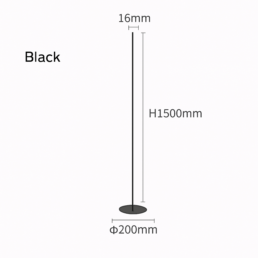 lampadaire moderne minimaliste à led pour intérieur élégant