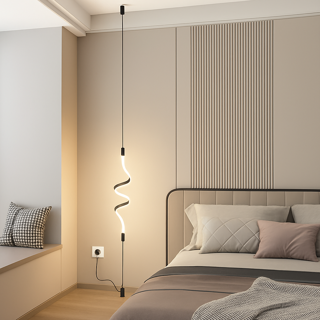 Lampadaire Noir Moderne LED Intérieur