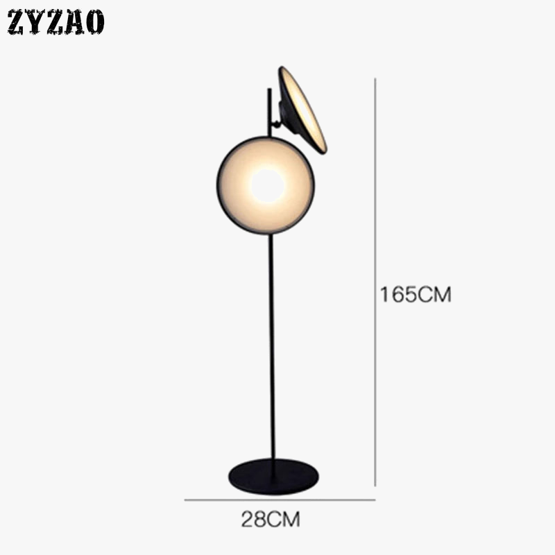 lampadaire nordique double tête design moderne en fer