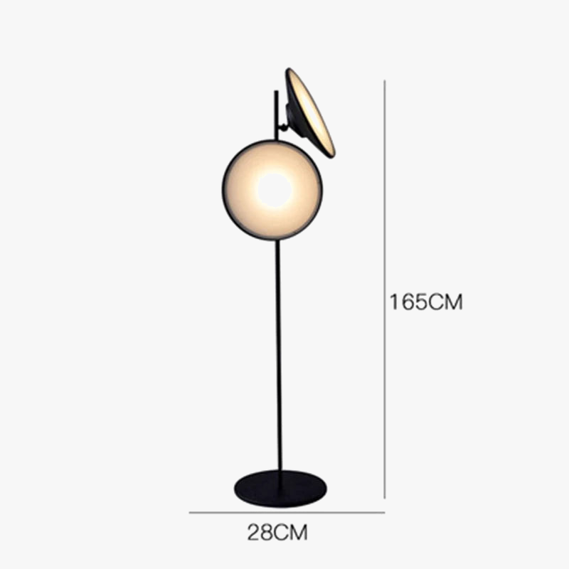 lampadaire nordique double tête design moderne en fer