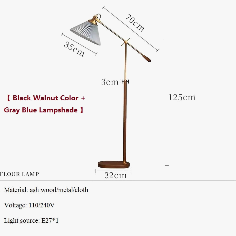 Lampadaire nordique en bois massif