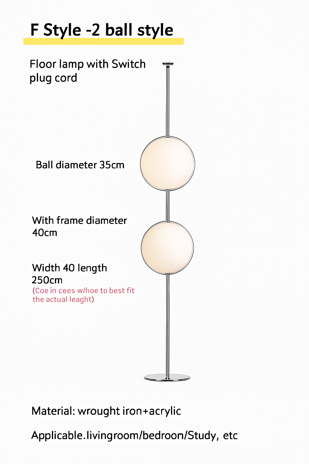 lampadaire nordique haut de gamme pour décoration intérieure moderne
