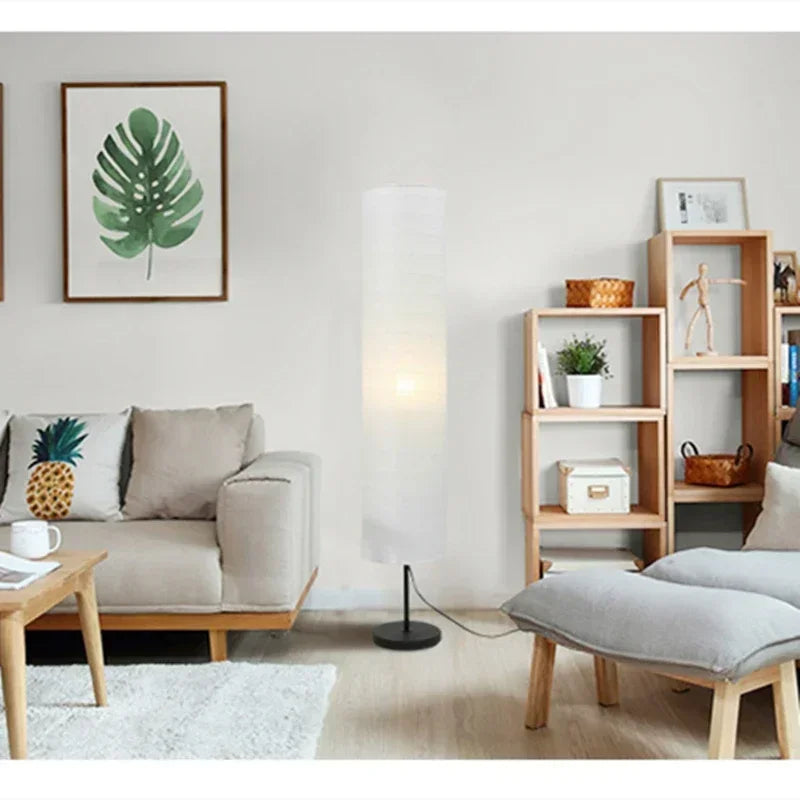 lampadaire nordique holmo design papier luminaire décoration lumière sur pied