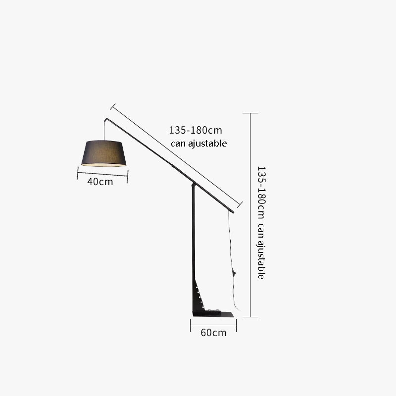 lampadaire nordique moderne et élégant pour décoration intérieure