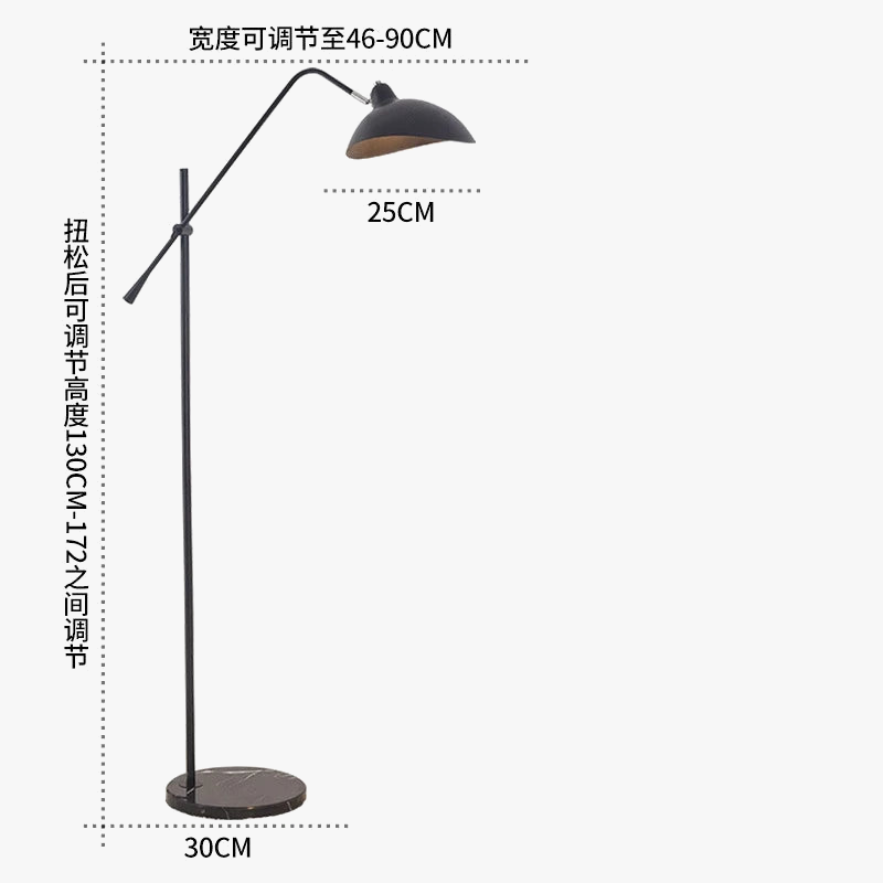 Lampadaire nordique Simple en or