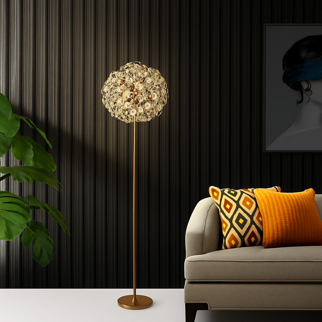 lampadaire pissenlit led pour décoration intérieure moderne