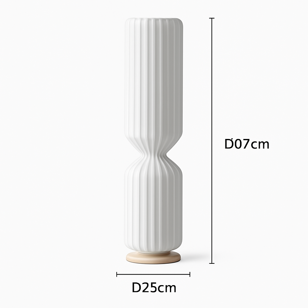 lampadaire plissé nordique en tissu pour décoration intérieure
