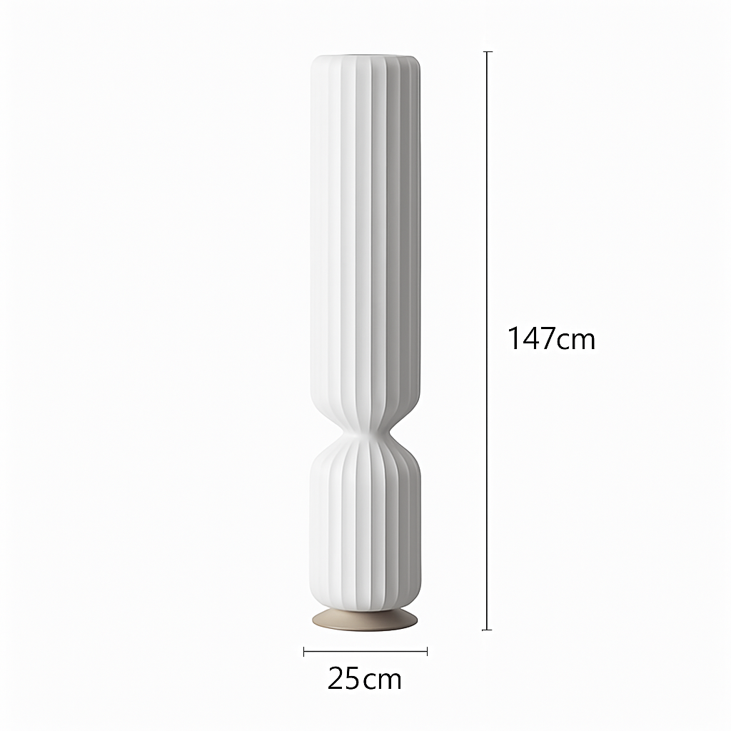 lampadaire plissé nordique en tissu pour décoration intérieure