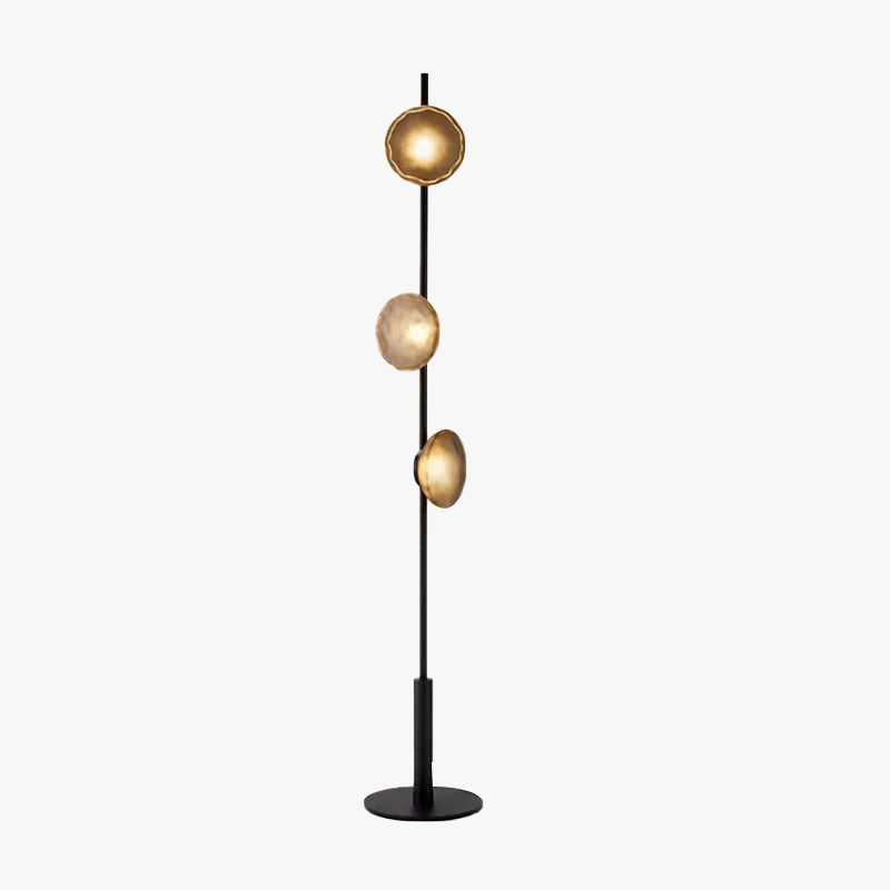 lampadaire postmoderne ceto lampe de sol design en verre et led