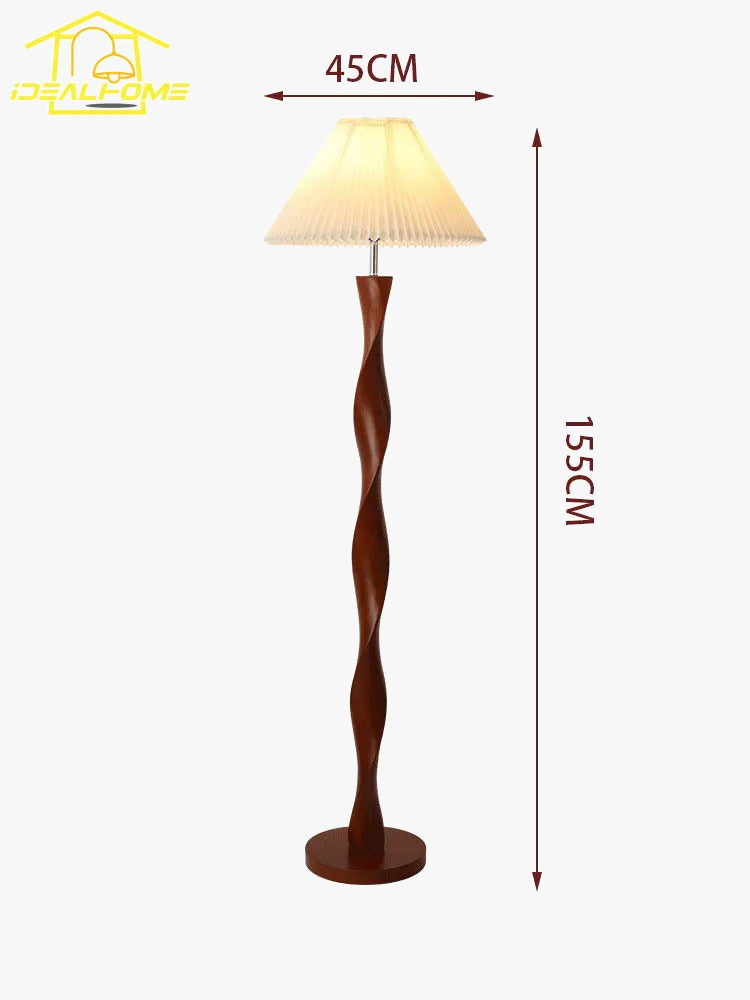 lampadaire rétro classique en bois pour déco élégante