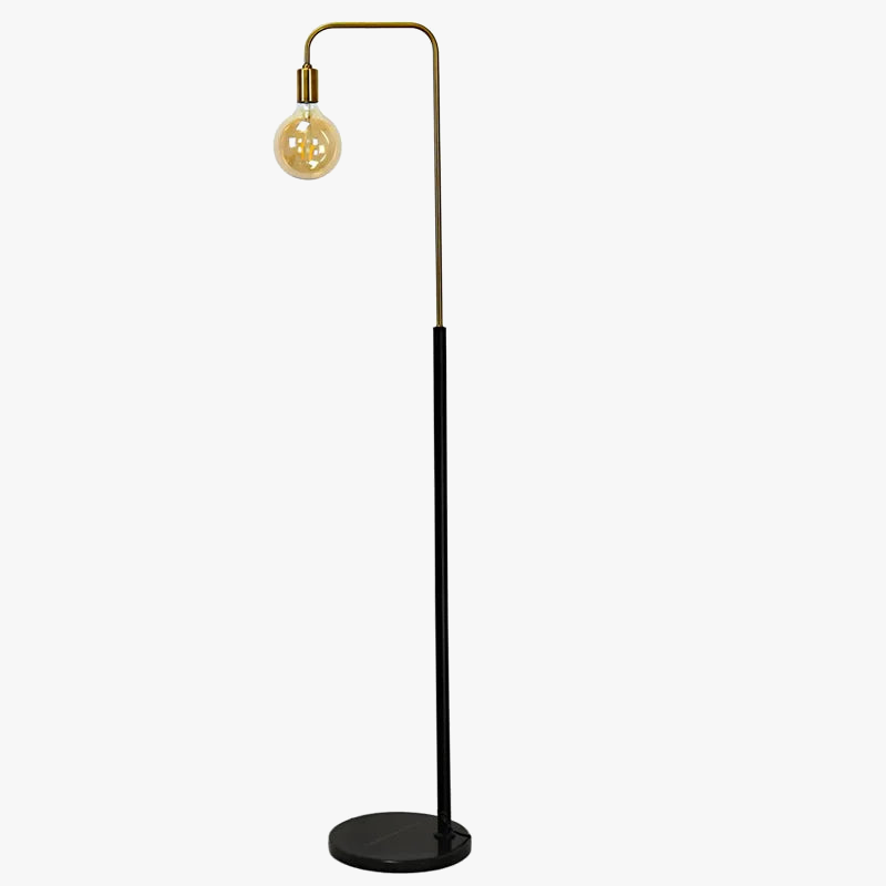 lampadaire rétro en laiton led design créatif minimaliste