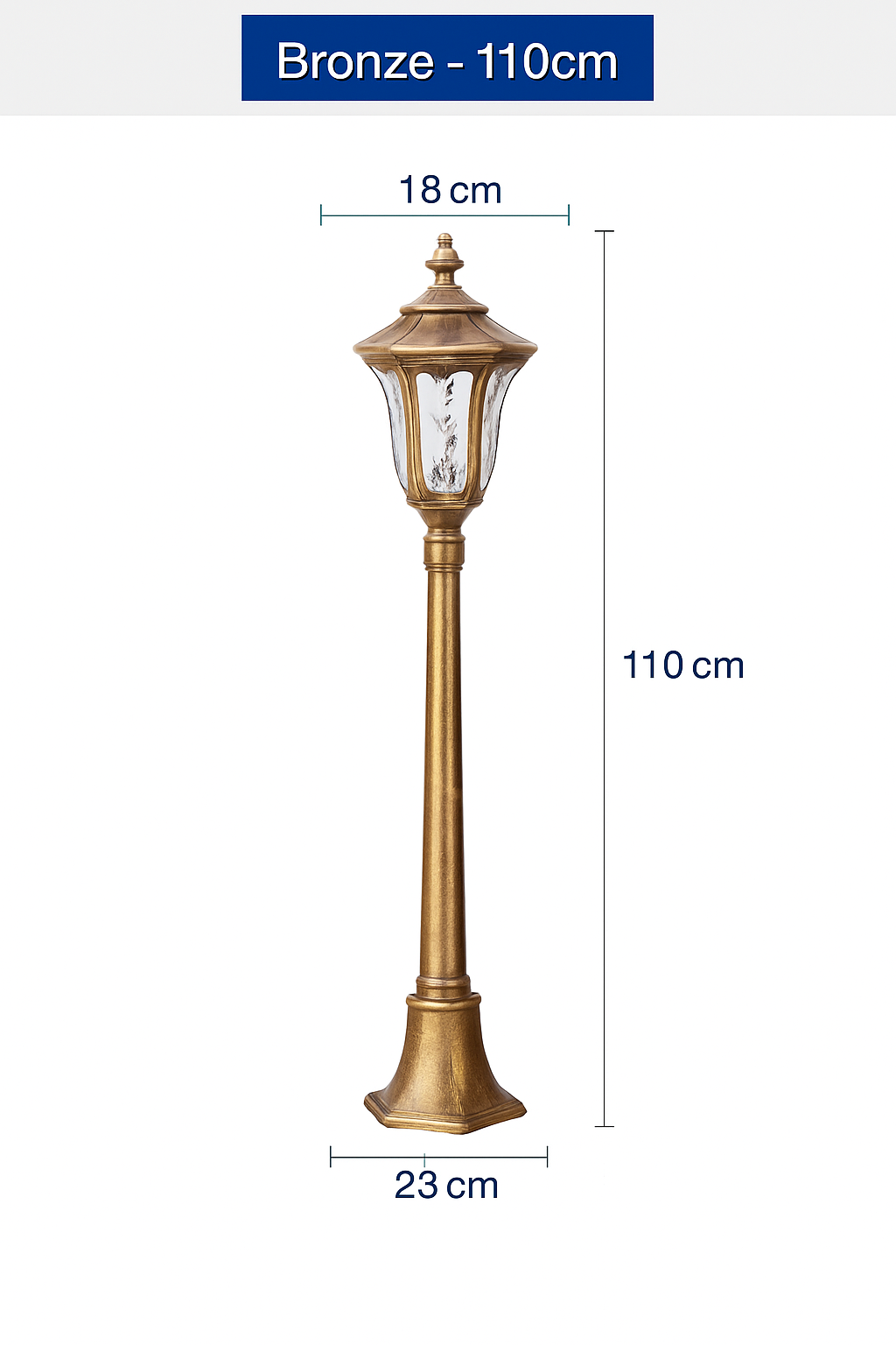 lampadaire rétro pour jardin et allées extérieures