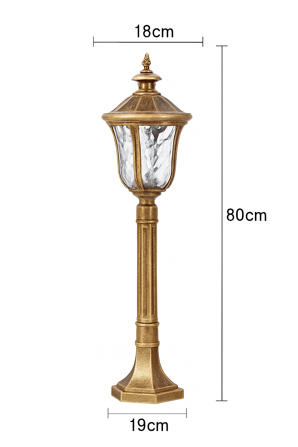 lampadaire rétro pour jardin et allées extérieures