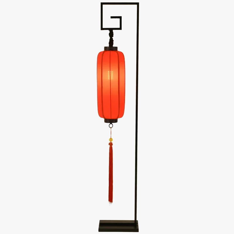 lampadaire rétro zen chinois pour décoration moderne intérieure