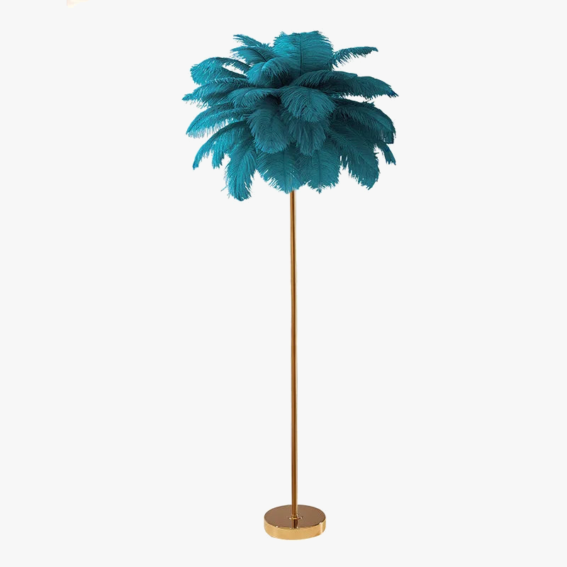 lampadaire romantique à plume art déco gradation 3 températures