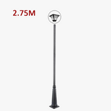 lampadaire solaire complet avec poteau pour jardin extérieur