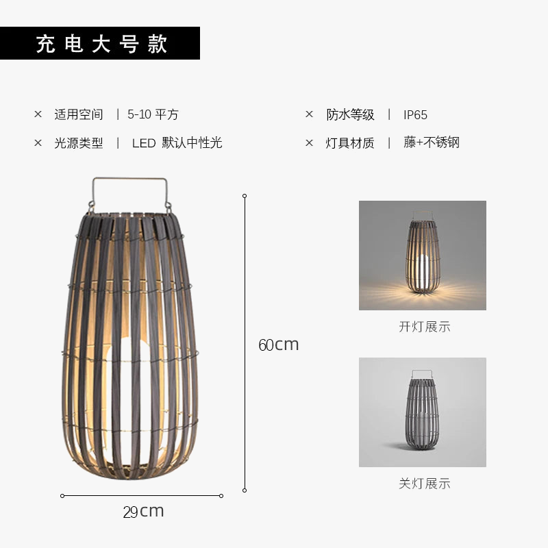 lampadaire solaire décoratif pour jardin et extérieur