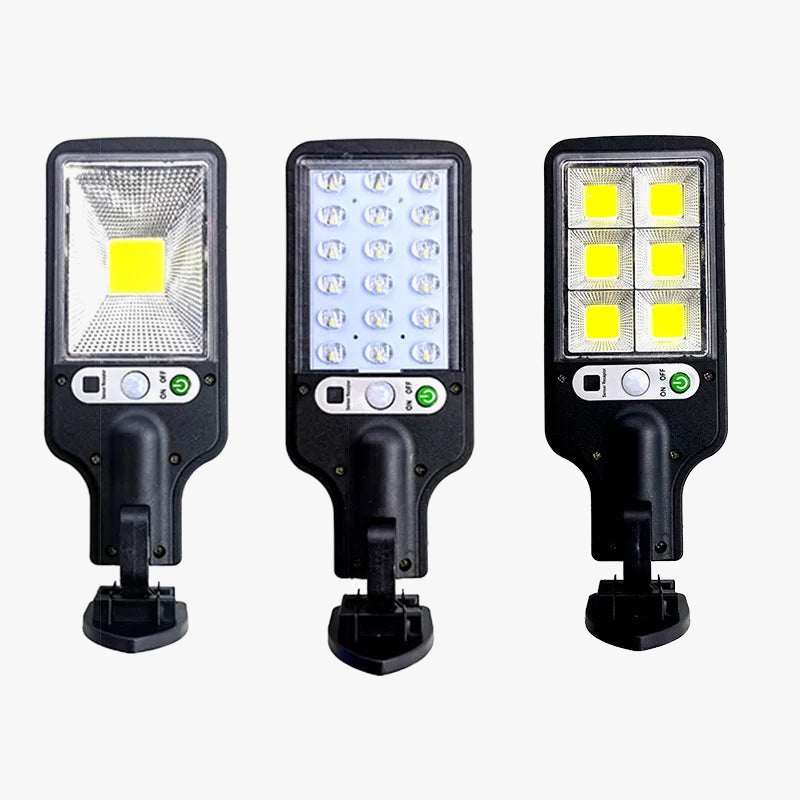 lampadaire solaire extérieur avec télécommande et détection humaine