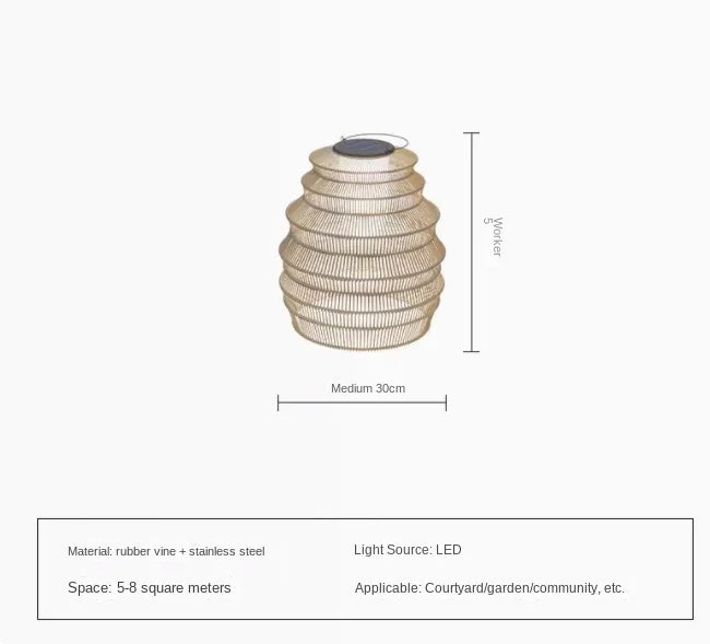 lampadaire solaire extérieur étanche portable pour jardin terrasse