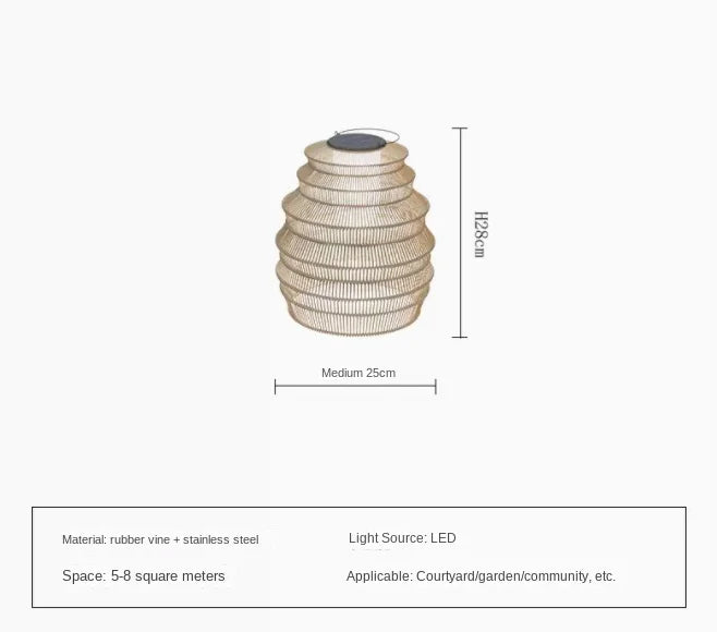 lampadaire solaire extérieur étanche portable pour jardin terrasse