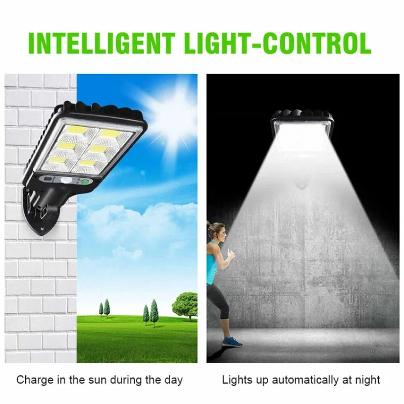 lampadaire solaire led avec capteur de mouvement et télécommande