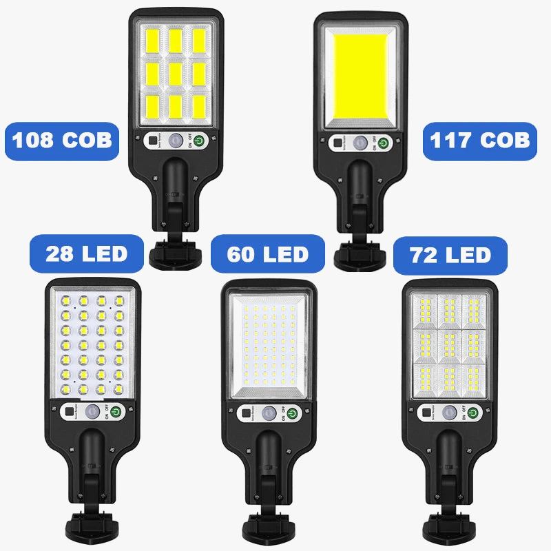 lampadaire solaire led avec capteur de mouvement et télécommande