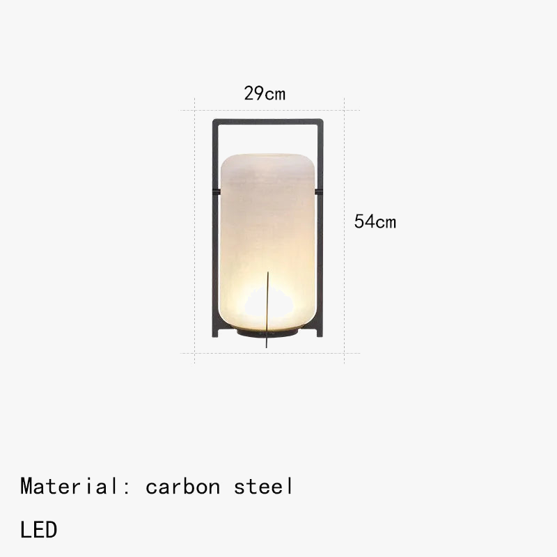 lampadaire solaire moderne en acrylique pour intérieur et extérieur
