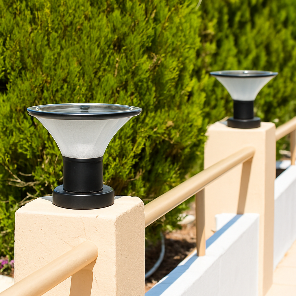 lampadaire solaire étanche pour jardin et extérieur