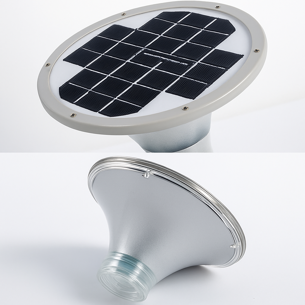 lampadaire solaire étanche pour jardin et extérieur