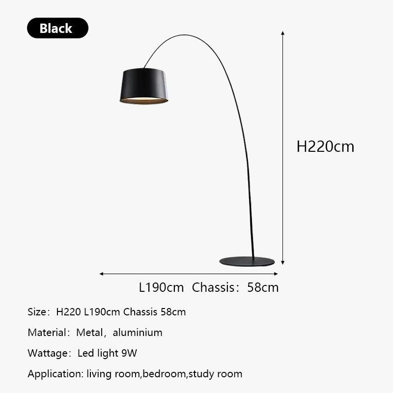 lampadaire twiggy lampe de sol design minimaliste pour lecture et étude