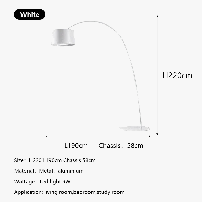 lampadaire twiggy lampe de sol minimaliste pour lecture et étude