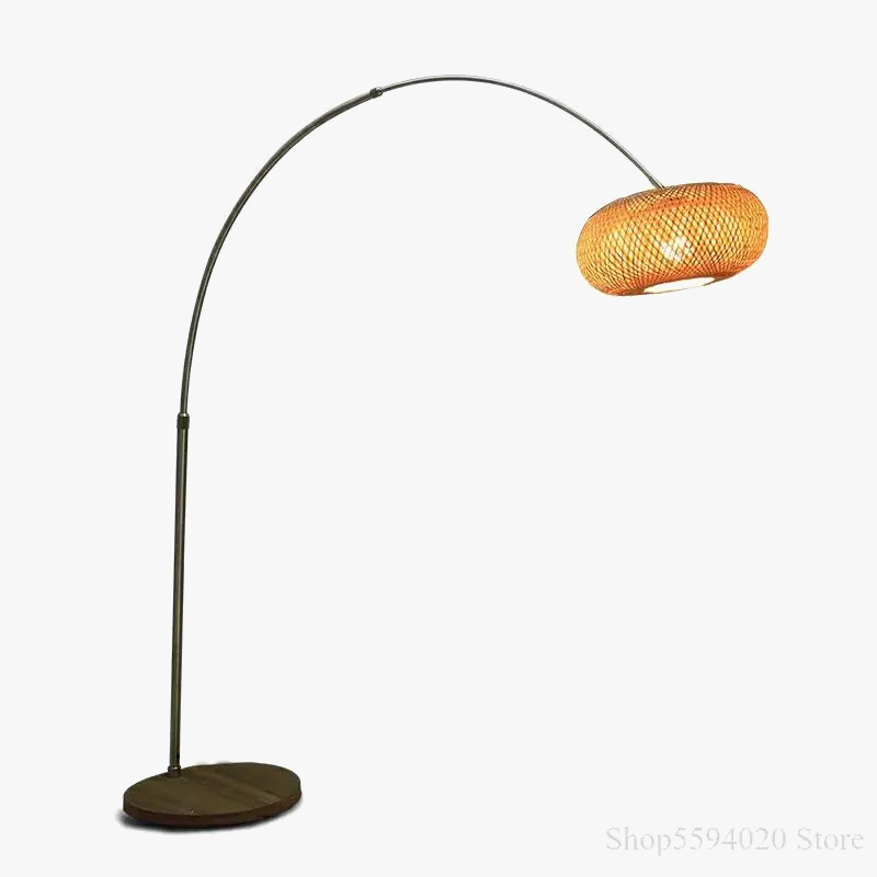 lampadaire zen chinois en bois design japonais à LED
