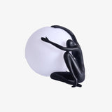 Lampe à poser LED style art déco avec silhouette Bloomie